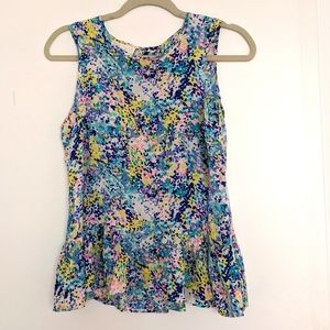 Britt Ryan silk peplum tank